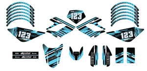 Kit déco Derbi DRD Racing 50cc Army Dream | autocollants moto | personnalisation 50cc | armysctv