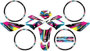 Kit déco Derbi DRD Racing 50cc CMYK | autocollants moto | personnalisation 50cc | armysctv