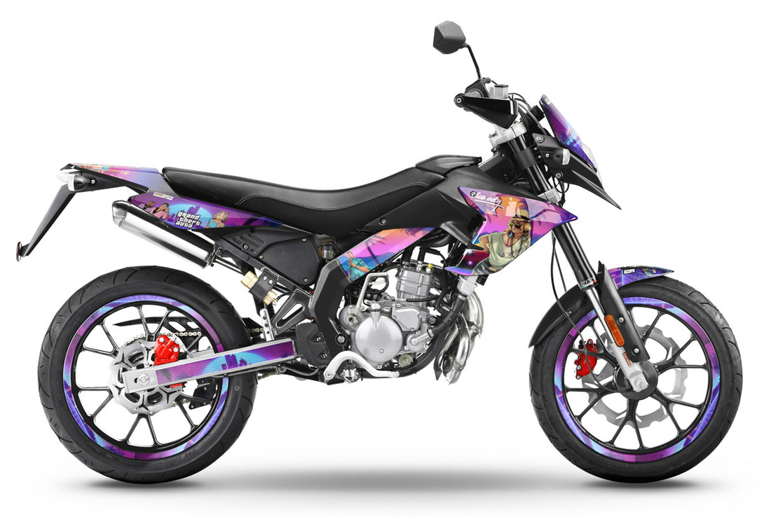 Kit déco 50cc Derbi Senda SM DRD Evo 2008-2010 Vice City