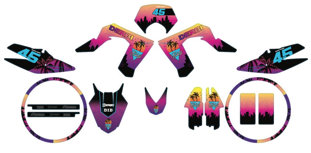 Kit déco Derbi DRD Pro 2006-2014 Miami