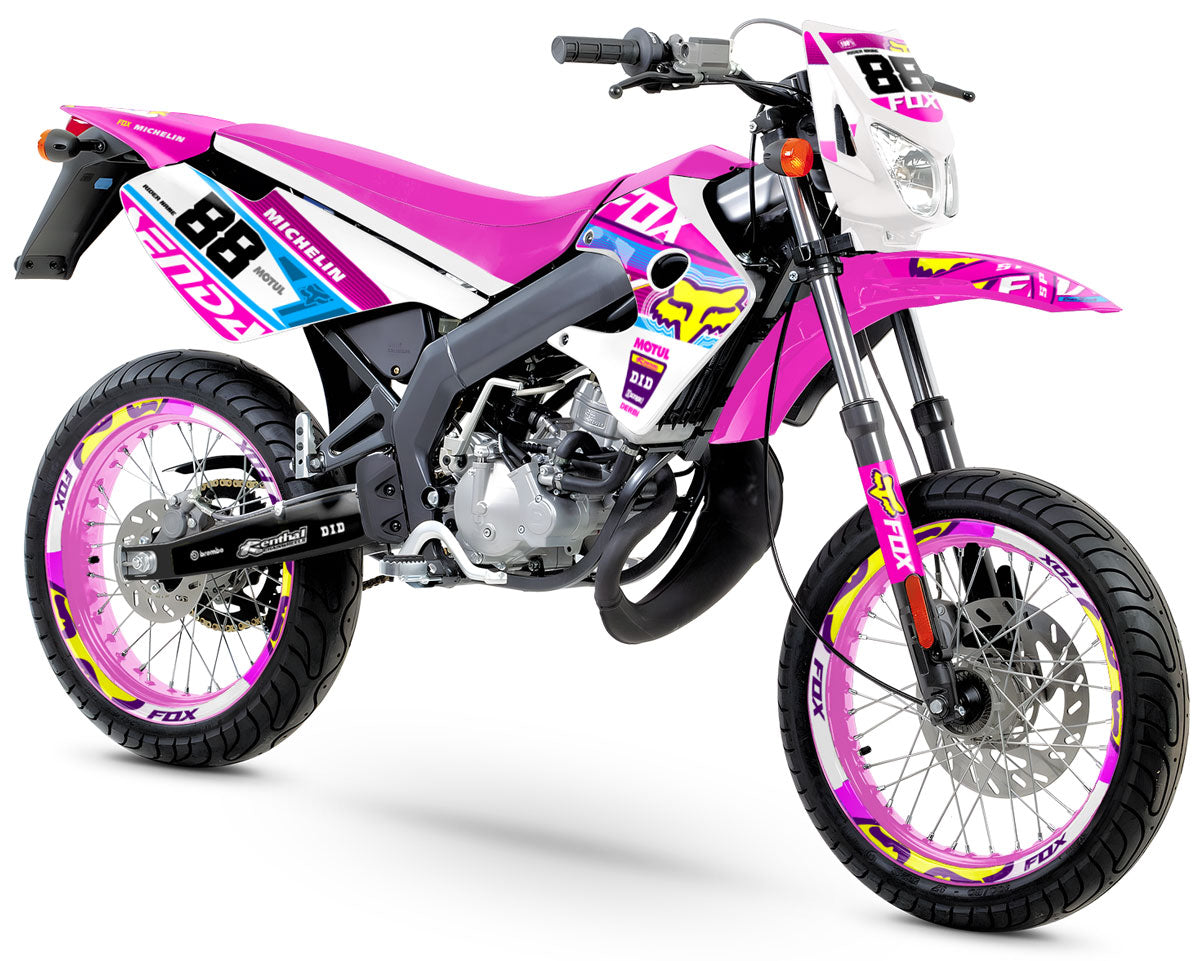 50cc Graphic decals Derbi Senda X-race/X-treme Pink Fox – Feminine and ...