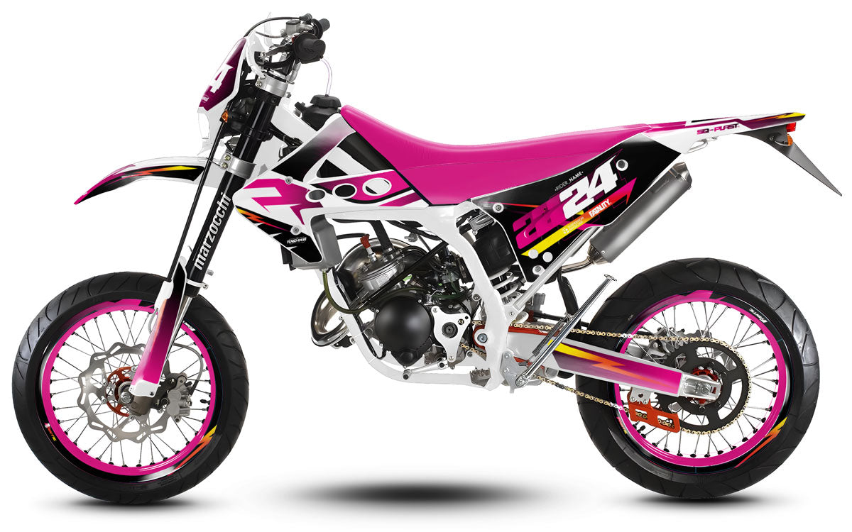 Kit pegatinas 50cc Fantic Caballero 2013-2016 Hach | pegatinas para moto | personalización 50cc | armysctv