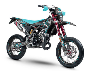 Kit déco Fantic 50cc 2017-2022 Army Redrum | autocollants moto | personnalisation 50cc | armysctv