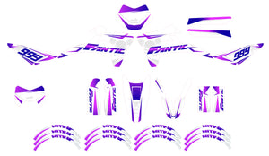 Kit pegatinas Fantic 50cc 2017-2022 Frío | pegatinas para moto | personalización 50cc | armysctv