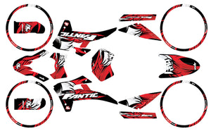 Kit déco Fantic 50cc 2017-2022 Army Runz | autocollants moto | personnalisation 50cc | armysctv