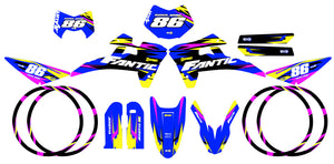 Kit pegatinas Fantic 50cc 2017-2022 Army Tacker | pegatinas para moto | personalización 50cc | armysctv