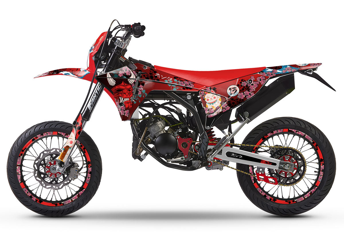 Kit déco Fantic 50cc 2023-2025 Arigato | autocollants moto | personnalisation 50cc | armysctv