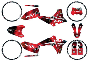 Kit déco Fantic 50cc 2023-2025 Army Fox | autocollants moto | personnalisation 50cc | armysctv