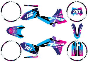 Kit déco Fantic 50cc 2023-2025 Blast | autocollants moto | personnalisation 50cc | armysctv