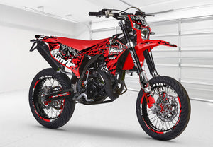 Kit déco Fantic 50cc 2023-2025 Army Eyes | autocollants moto | personnalisation 50cc | armysctv