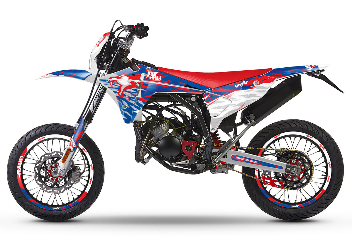 Kit déco Fantic 50cc 2023-2025 Heritage | autocollants moto | personnalisation 50cc | armysctv