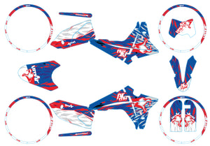 Kit déco Fantic 50cc 2023-2025 Heritage | autocollants moto | personnalisation 50cc | armysctv