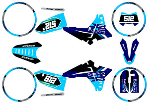 Kit déco Fantic 50cc 2023-2025 Hero | autocollants moto | personnalisation 50cc | armysctv