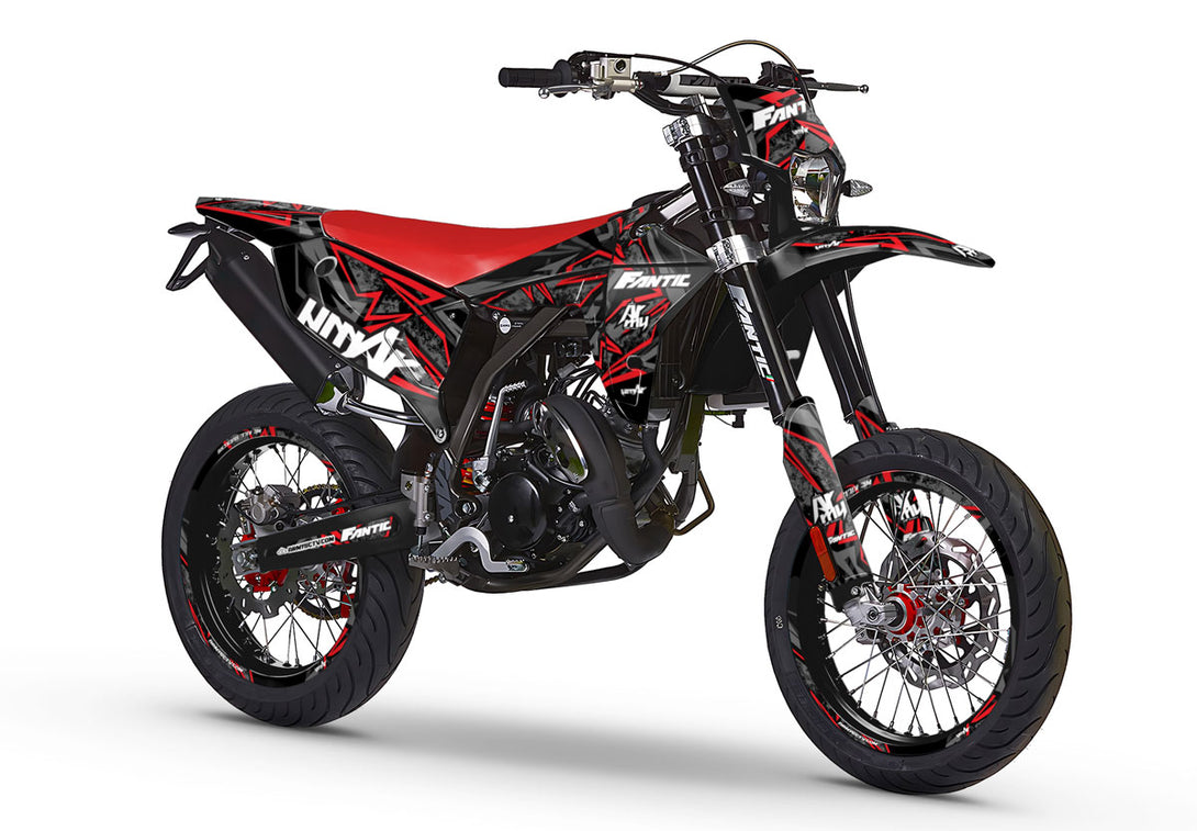 Kit déco 50cc Fantic XM Motard 2023-2025 Army Redrum