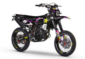 Kit déco Fantic 50cc 2023-2025 Rockstar | autocollants moto | personnalisation 50cc | armysctv