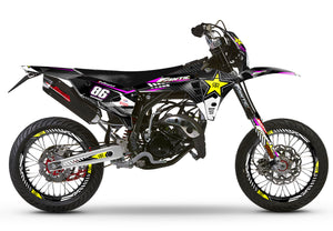Kit déco Fantic 50cc 2023-2025 Rockstar | autocollants moto | personnalisation 50cc | armysctv