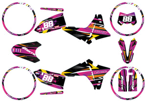 Kit déco Fantic 50cc 2023-2025 Split | autocollants moto | personnalisation 50cc | armysctv