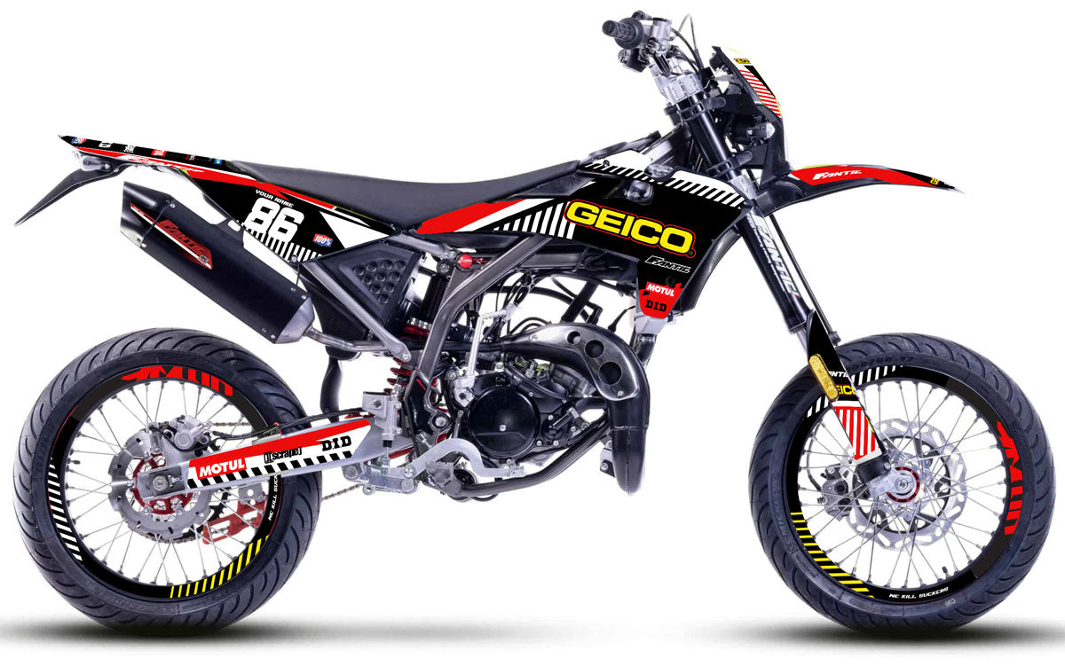 Geico 50cc Fantic Xm 2017 2022 Deco Kit Armysctv