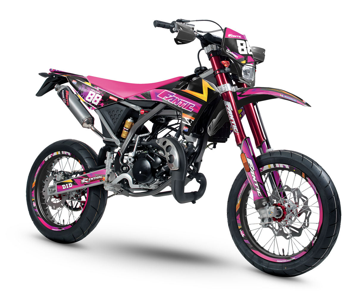 Kit déco Fantic 50cc 2017-2022 Army Split | autocollants moto | personnalisation 50cc | armysctv