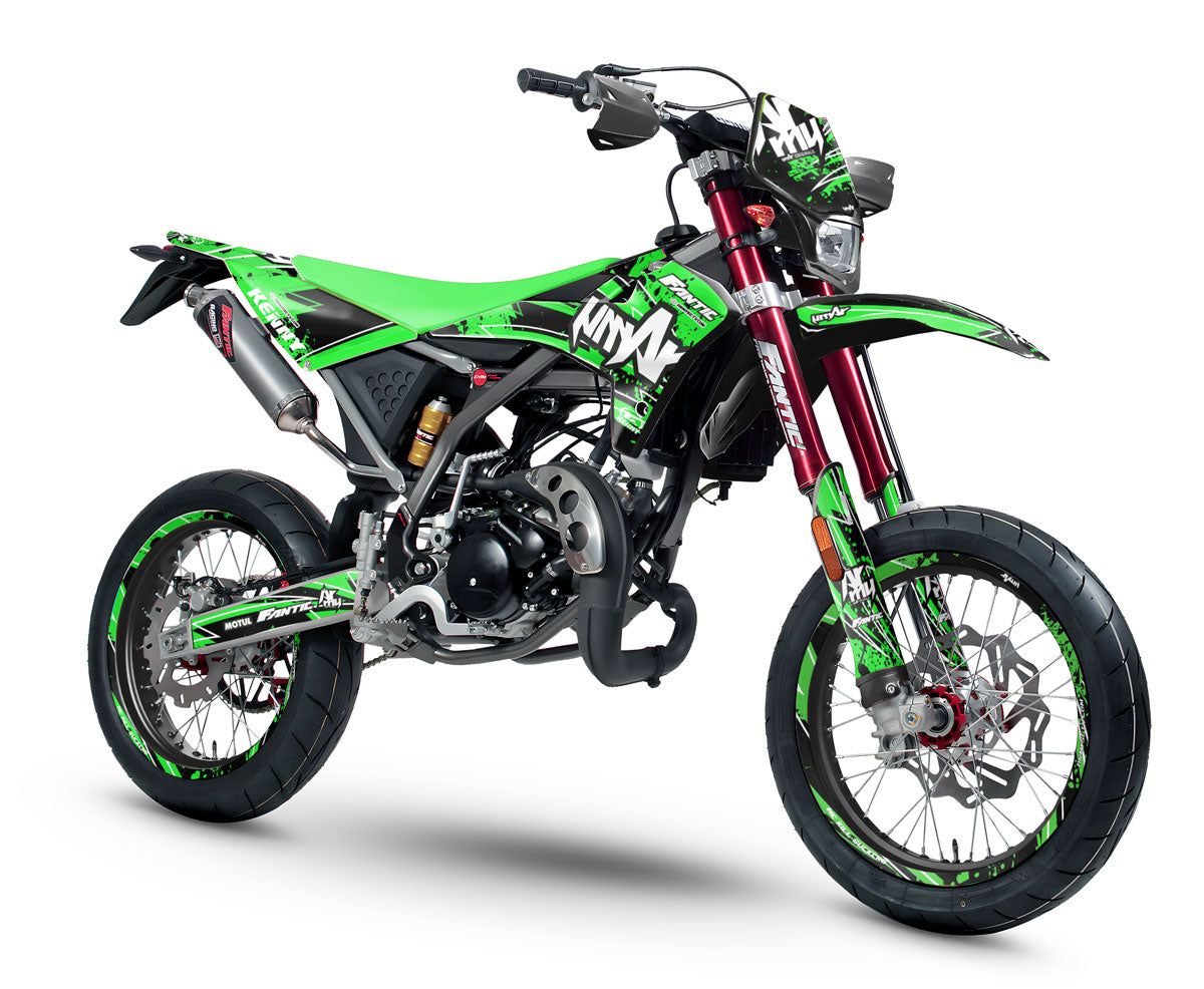 Kit déco Fantic 50cc 2017-2022 Army Velocity | autocollants moto | personnalisation 50cc | armysctv