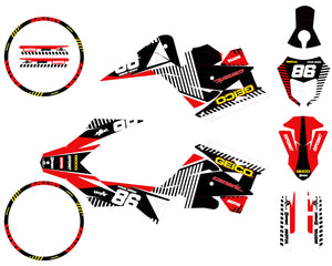 Kit déco Generic Trigger SM 50cc 2006-2018 Geico | autocollants moto | personnalisation 50cc | armysctv