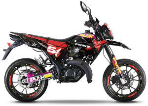 Kit déco Generic Trigger SM 50cc 2006-2018 Army Punk | autocollants moto | personnalisation 50cc | armysctv