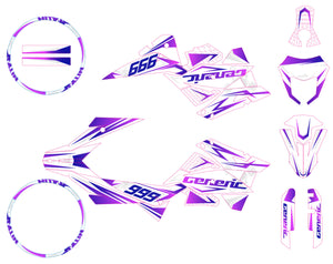 Kit déco Generic Trigger SM 50cc 2006-2018 Army Cold | autocollants moto | personnalisation 50cc | armysctv