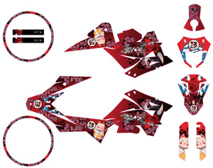 Kit déco Generic Trigger SM 50cc 2006-2018 Arigato | autocollants moto | personnalisation 50cc | armysctv