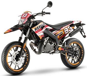 Kit déco 50cc Gilera SMT 2018-2025 Honda Repsol | autocollants moto | personnalisation 50cc | armysctv