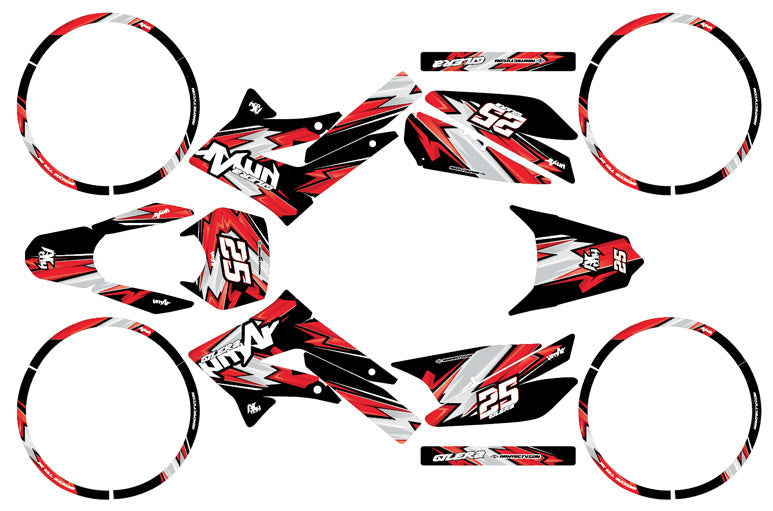 Dekor kit 50cc Gilera SMT 2011-2017 Army Racing | Motorradaufkleber | 50cc Personalisierung | armysctv