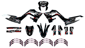 Kit déco 50cc Gilera SMT 2018-2025 Black Cat | autocollants moto | personnalisation 50cc | armysctv