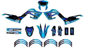 Kit déco 50cc Gilera SMT 2018-2025 Army bluefox | autocollants moto | personnalisation 50cc | armysctv