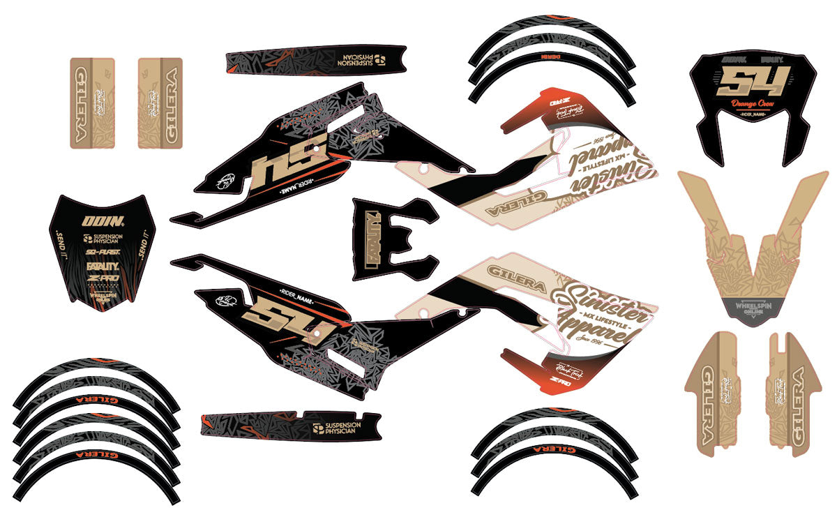 Kit pegatinas 50cc Gilera SMT 2018-2025 Fatality | pegatinas para moto | personalización 50cc | armysctv