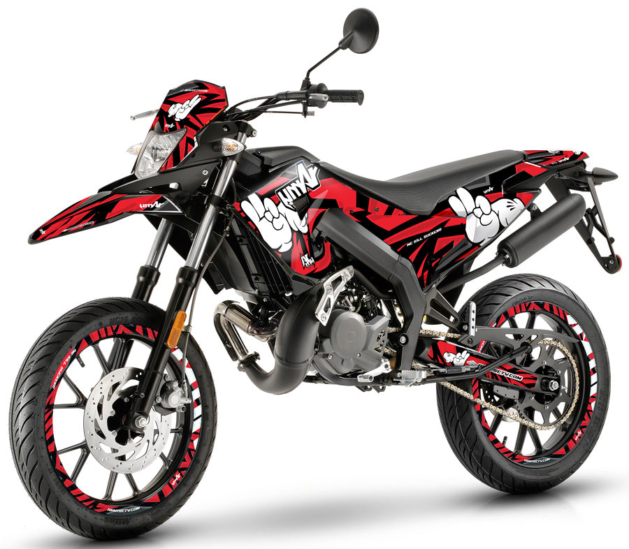 Dekor kit 50cc Gilera SMT 2018-2025 Army Finger | Motorradaufkleber | Personalisierung 50cc | armysctv