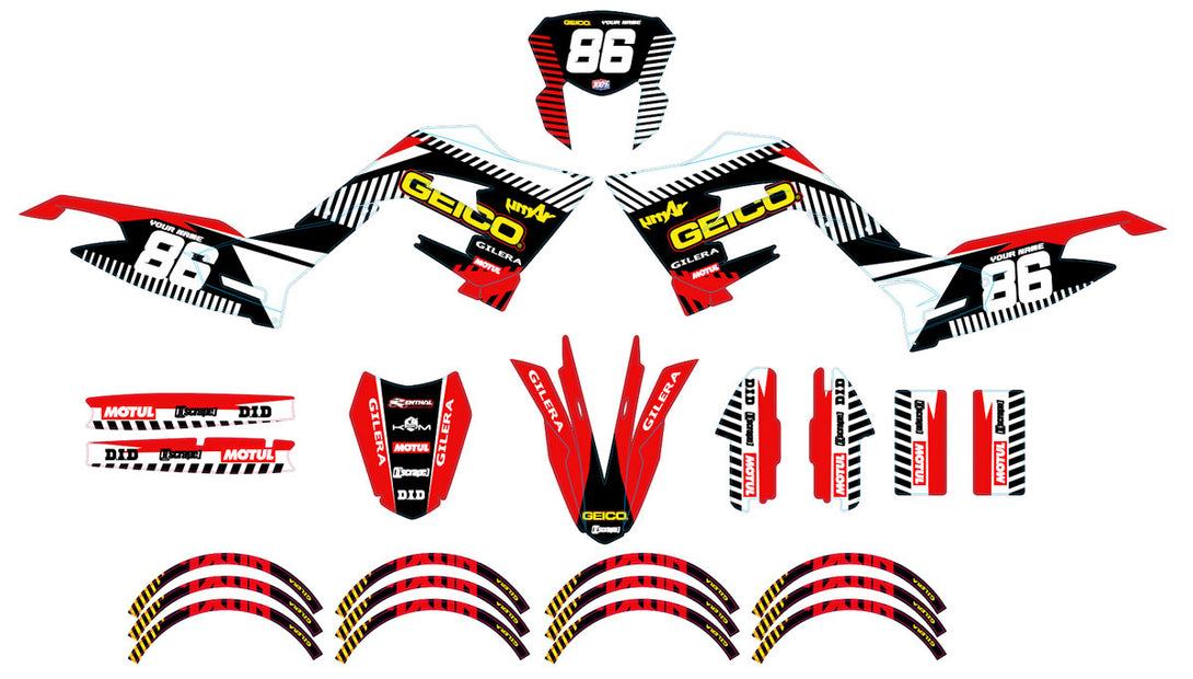 Kit déco 50cc Gilera SMT 2018-2025 Geico