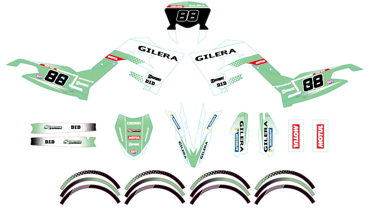 Kit pegatinas 50cc Gilera SMT 2018-2025 Fantasma del Ejército | pegatinas para moto | personalización 50cc | armysctv