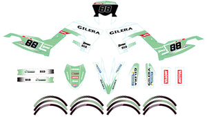 Kit déco 50cc Gilera SMT 2018-2025 Army Ghost | autocollants moto | personnalisation 50cc | armysctv