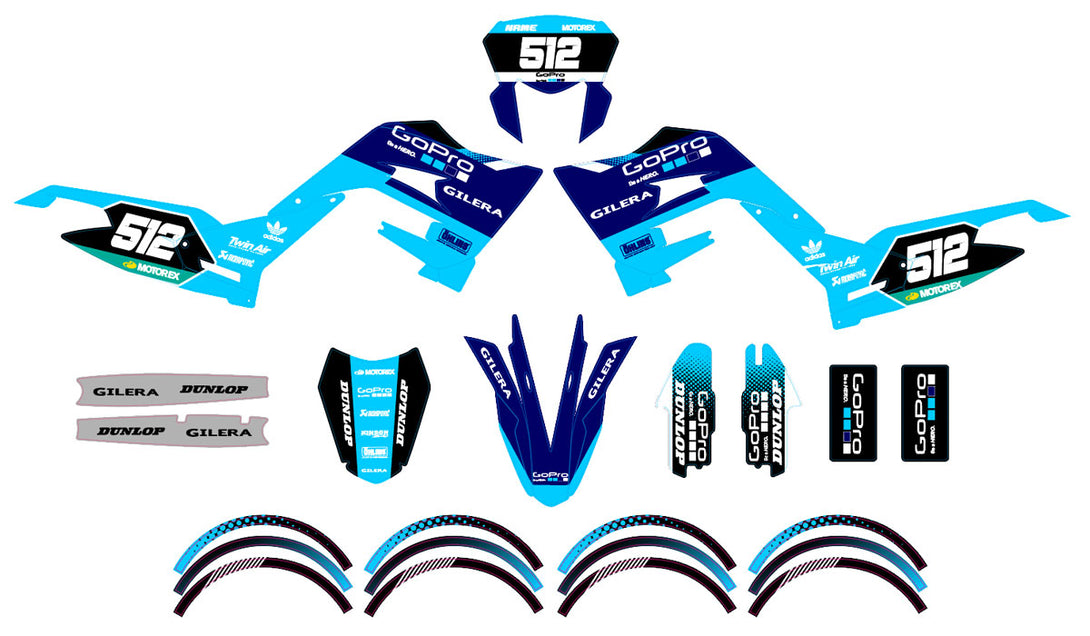 Kit déco 50cc Gilera SMT 2018-2025 Hero