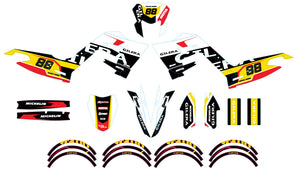 Kit déco 50cc Gilera SMT 2018-2025 Army Kainam | autocollants moto | personnalisation 50cc | armysctv