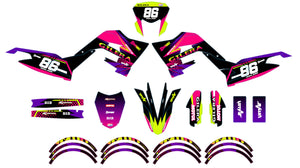 Kit déco 50cc Gilera SMT 2018-2025 Army Neon | autocollants moto | personnalisation 50cc | armysctv