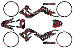 Kit déco 50cc Gilera SMT 2018-2025 Army Redrum | autocollants moto | personnalisation 50cc | armysctv