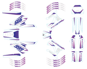 Kit déco 50cc Gilera RCR/SMT 2004-2010 Cold | autocollants moto | personnalisation 50cc | armysctv