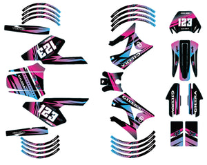 Kit déco 50cc Gilera RCR/SMT 2004-2010 Dream | autocollants moto | personnalisation 50cc | armysctv