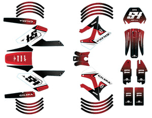Kit déco 50cc Gilera RCR/SMT 2004-2010 Orion | autocollants moto | personnalisation 50cc | armysctv