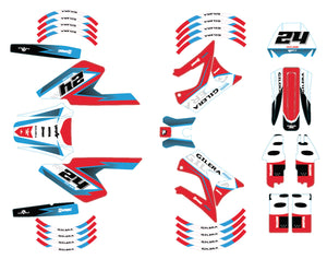 Kit déco 50cc Gilera RCR/SMT 2004-2010 Solitude | autocollants moto | personnalisation 50cc | armysctv