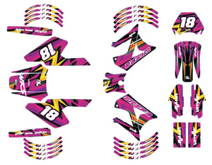 Kit déco 50cc Gilera RCR/SMT 2004-2010 Split | autocollants moto | personnalisation 50cc | armysctv