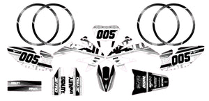 Kit déco HM CRM 50 Derapage Army Greys | autocollants moto | personnalisation 50cc | armysctv