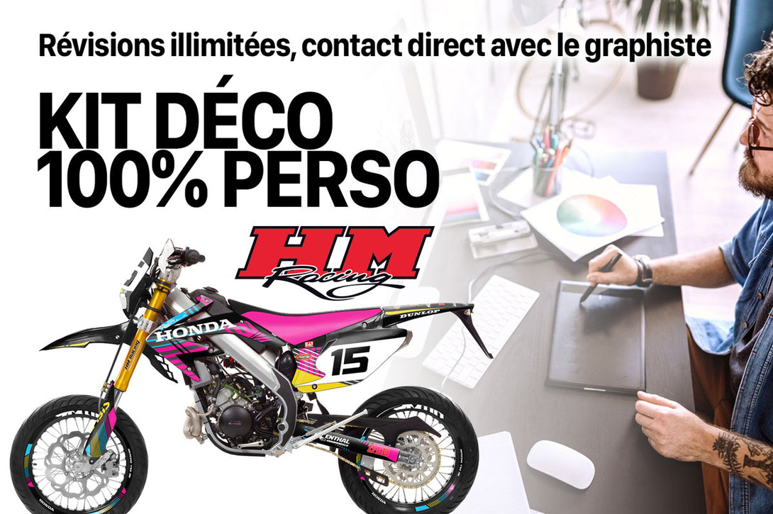 Kit déco 100% perso Honda HM CRM 50 Derapage