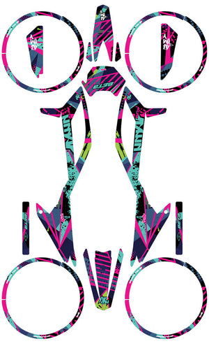 Kit déco Beta RR 50 Motard 2021-2025 Army Pinkster | autocollants moto | personnalisation 50cc | armysctv