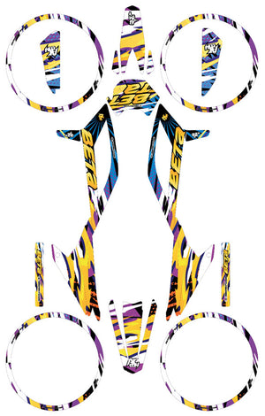 Kit déco Beta 50 RR 2021-2025 Army Cali Gelato | autocollants moto | personnalisation 50cc | armysctv